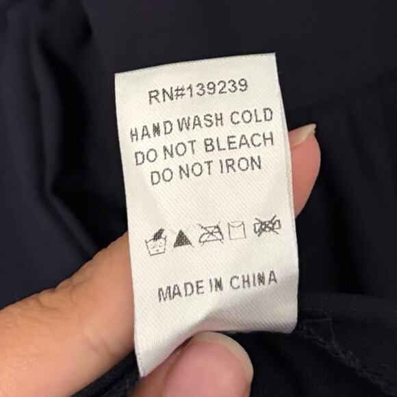 Tuckernuck Pomander Place Navy Poplin Kenzo Mini Dress Size Small - Picture 12 of 12